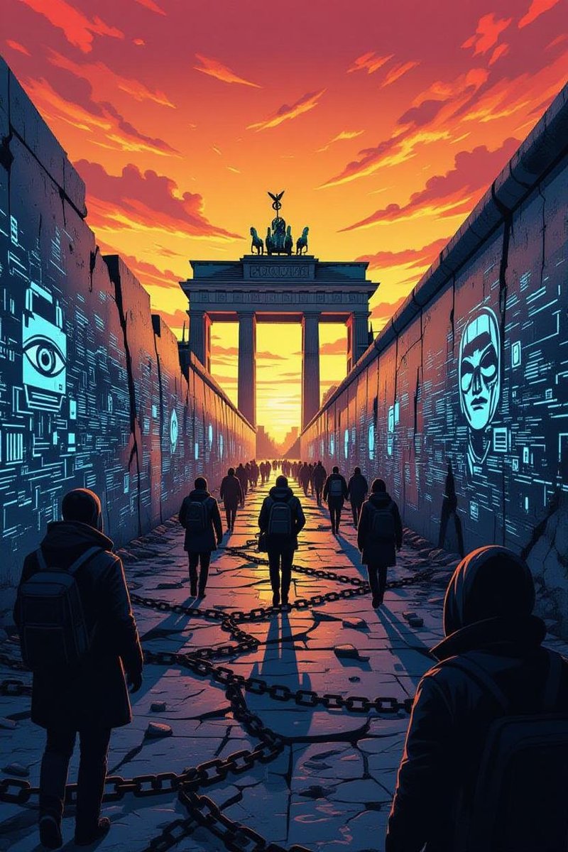 1BitmasterFlash's tweet image. Tomorrow's German Unity Day? More like a fractured farewell. Population swaps, eID surveillance, CBDC chains - woke ideological madness tearing it apart. Escape while you can: HODL Bitcoin, the only true haven for freedom. 🇩🇪➡️🚀 #TagDerDeutschenEinheit #Bitcoin #SaveYourself