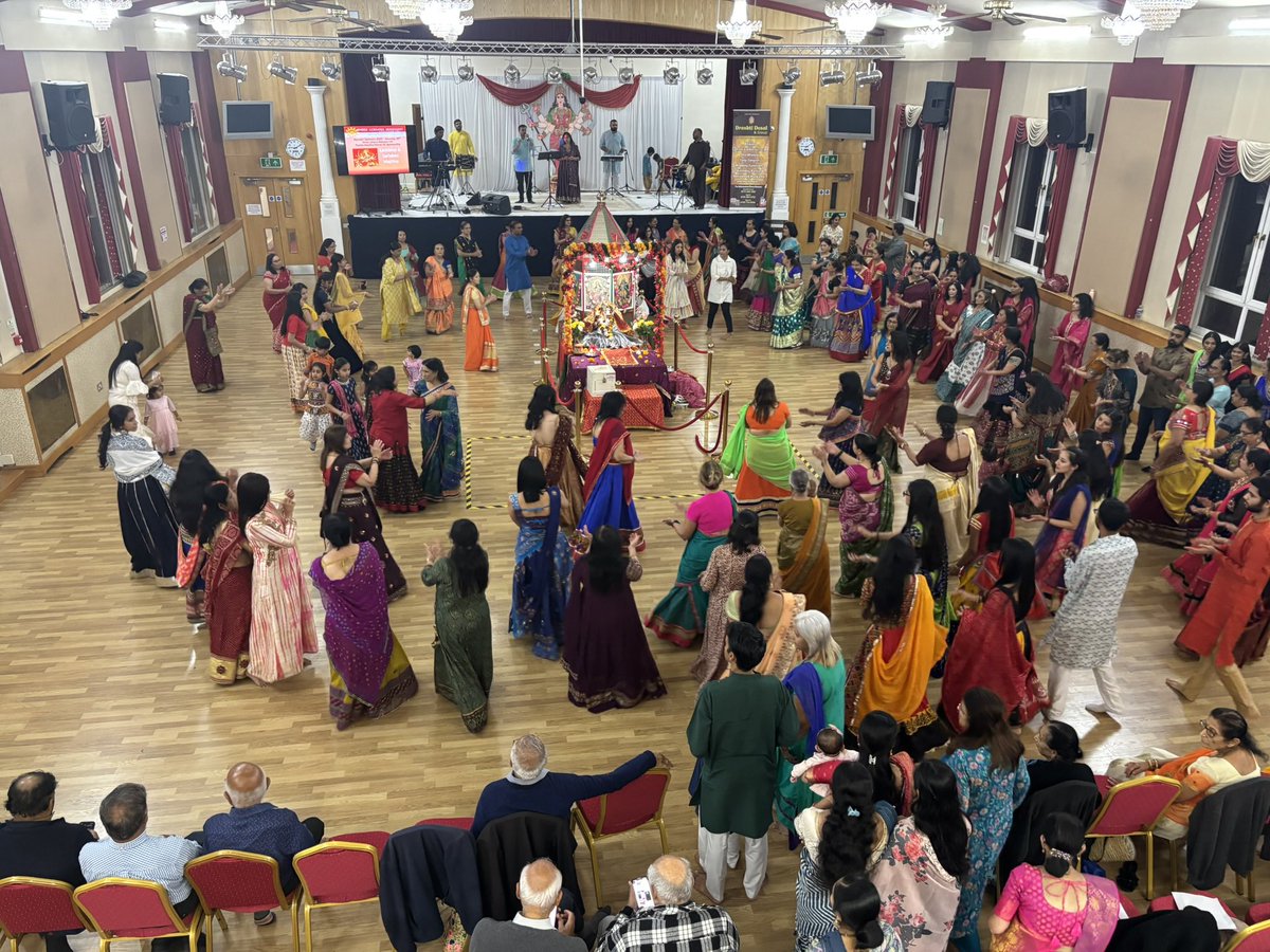 Rupert_Matthews's tweet photo. This year I’ve had a great #Navatri Festival in #Leicester helping to celebrate the key festival of #Durga, meeting old friends & making new. Jai Mata Ji https://t.co/f8un6cRBvY