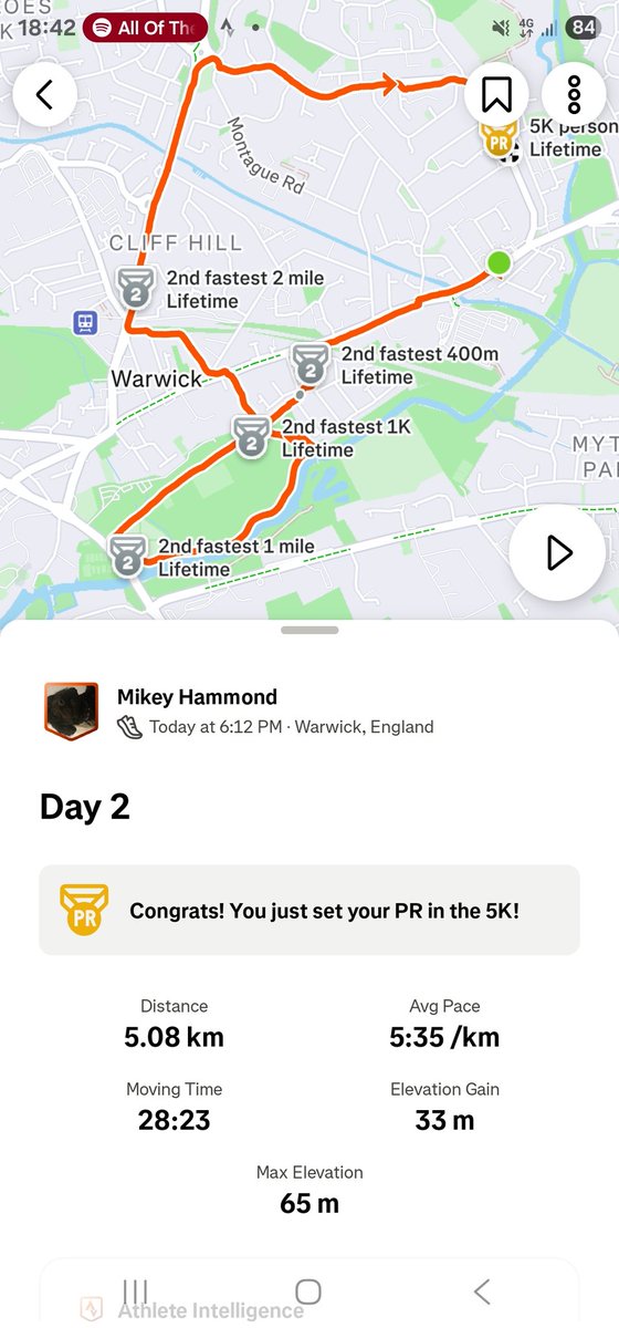 Day 2 of 5k a day for <a href="/prostateunited/">Prostate United</a>. Any and all donations are appreciated💪 prostateunited.prostatecanceruk.org/fundraising/mi…