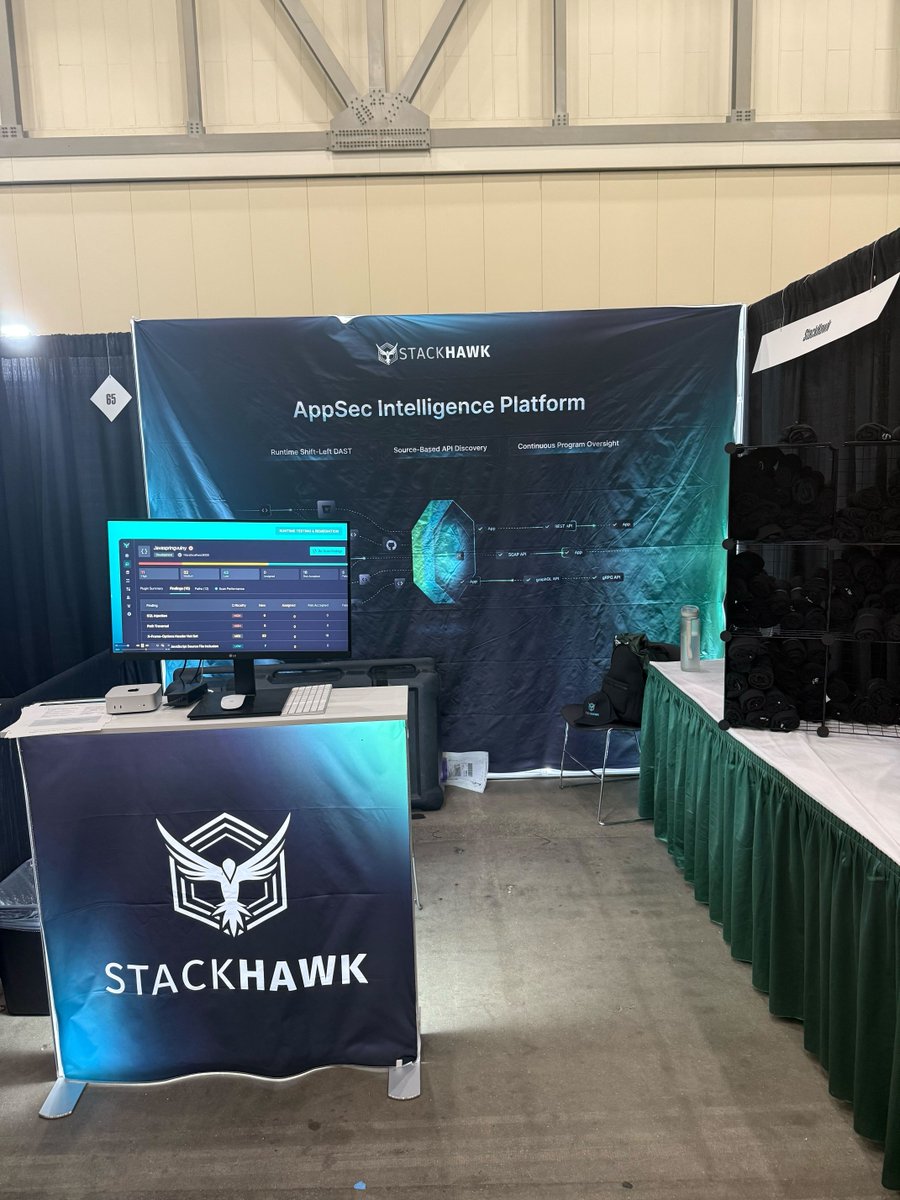 StackHawk's tweet image. 🦖 Day 1 at #GRRCon 2025 is here!
Find StackHawk at Booth 64 and let’s talk proactive API security.
Don’t forget 👉 we’re co-hosting a Happy Hour with @GuidePointSec tonight!
🔗 Register here: hubs.ly/Q03L_Z-00
#AppSec #DevOps #APISecurity