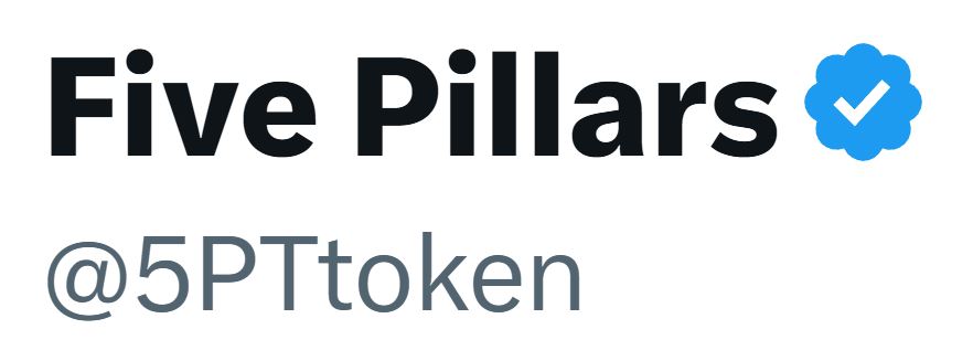 5PTtoken's tweet photo. 5PT Army,

look at what we’ve achieved together:
From a launch price of $0.00175 to $0.005 today – that’s +186% in just half a month. 🚀
We haven’t just grown – we’ve become unstoppable. 🌍

The past? Proof of our strength.
The present? A foundation of fire: 8.38B 5PT burned = $41M. 🔥
The future? We’re building it ourselves – on the Five Pillars.

5PT is more than a token.
It’s our symbol.
Our growth.
Our voice. 🏛

This is our momentum.
This is our rise.
And it begins with us. 💪

---

But wait, there is more:
We have recently received the blue verification on Twitter ✔️.
We are making waves – and soon everyone will know the name FIVE PILLARS TOKEN, recognizing it as the fastest growing project in the entire crypto space! 🌐🔥
