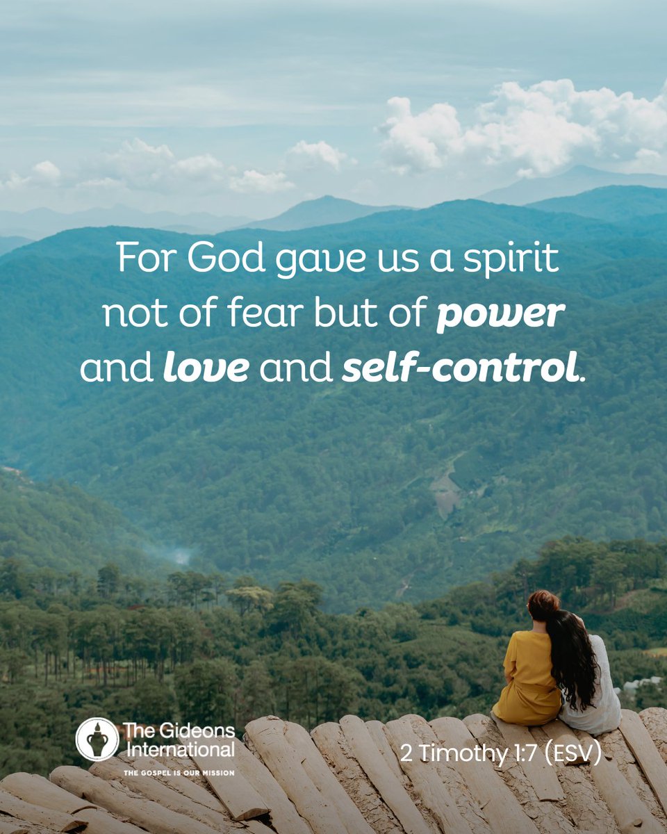 thegideons's tweet photo. In every challenge, trust the power and self-control Christ has placed within you. Let His love guide each step. #verseoftheday #thegideons #selfcontrol https://t.co/zdq6CdO9fb