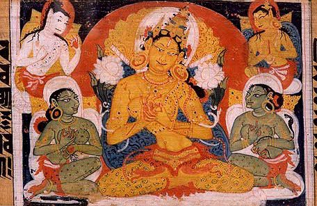 nongdotoine's tweet image. พุทธมหายานและวัชรยานมี female Buddha นะ แต่แค่ค่อนข้าง rarely หน่อย ตัวอย่างก็เช่นพระนางตาราเขียว (ในฐานะศักติของพระอโมฆสิทธิพุทธเจ้า) และพระนางปรัชญาปารมิตาเทวี แต่มันก็ออกแนวขัดกับใน Lotus sutras ที่บอกเป็นนัย ๆ ว่าถ้าจะเป็น Bodhisattva ต้องมีองคชาติเสียก่อน อ่ะนะ 😅😅😅