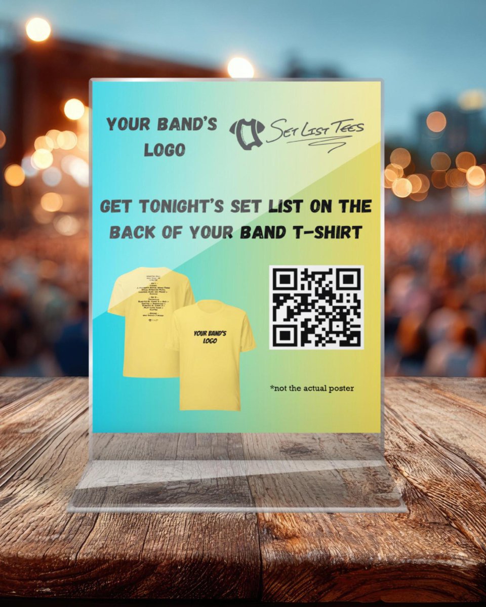 📢 Bands! Imagine your fans leaving the venue already ordering a shirt with tonight’s exact setlist on it. 🔥 No extra boxes, no merch stress, just fresh, exclusive gear shipped right to their door. 

Easy for you. Exciting for the fans. Check it out bit.ly/46uORzD.