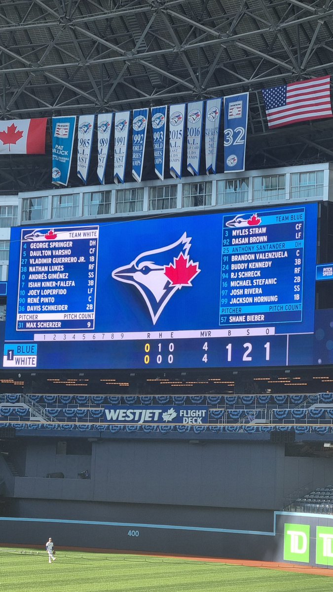 One thing I didn't expect to be doing on this Canada trip...

#LetsGoBlueJays <a href="/BlueJays/">Toronto Blue Jays</a>