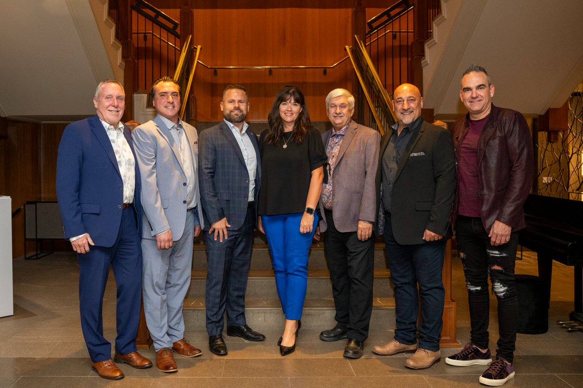 CECACanada's tweet photo. A glimpse from ECAO × CECA Opening Night at Whistler’s Four Seasons with Hon. David Piccini, Hon. Nolan Young, CECA President Anthony Tofano &amp; ECAO President Terry Milot — an inspiring start to the event! https://t.co/YCYwdcebF8