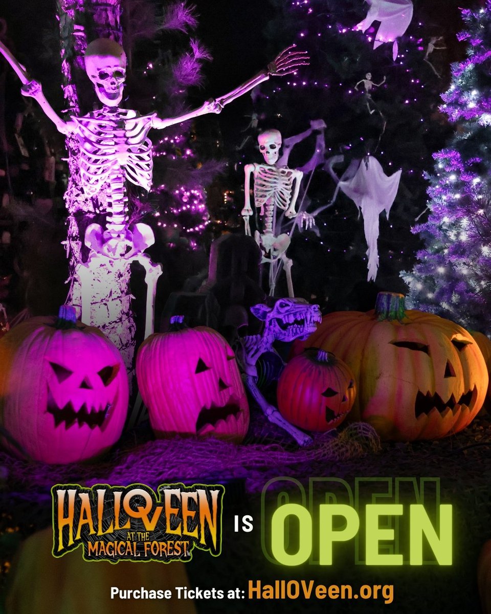 MagicalForestOV's tweet photo. The gates are open and the thrills are alive. 👻⁠
⁠
Come see what our boo crew has conjured up for you this year and join us in the shadows where friendly haunts lurk.

Skip the box office lines and preorder your tickets online at https://t.co/YS95tw4VDR https://t.co/2d9fmdm6X6