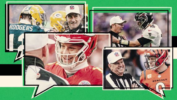 NFLFootballOps's tweet image. What are the refs and players actually talking about on the field?
@ESPN's @joshweinfuss sheds some light on the chatter that happens on-field during @NFL games: bit.ly/4npHEXG