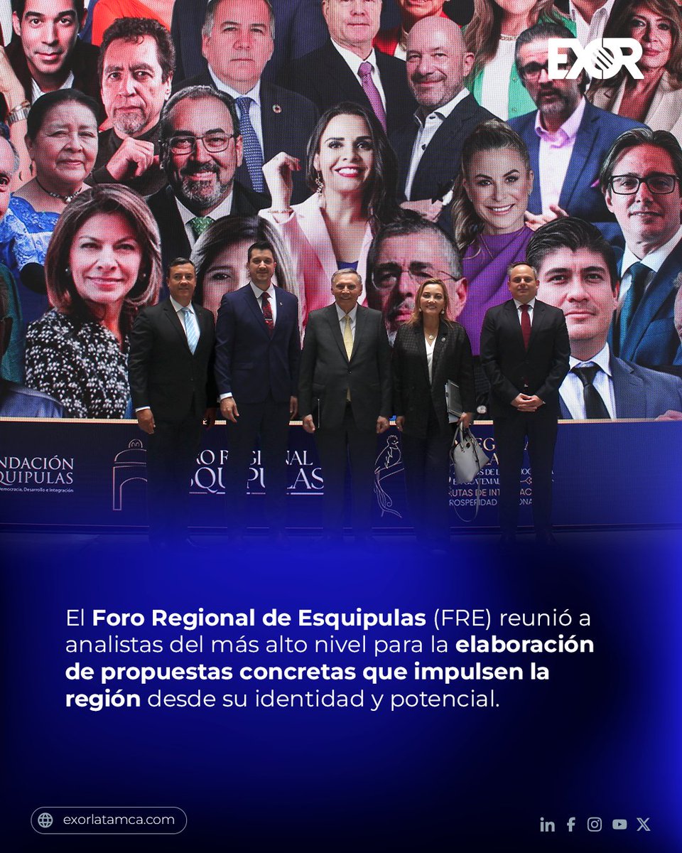 exorlatamca_'s tweet image. #Macroeconomía César Addario, VP Regional de EXOR LATAM CA participó como ponente en el Foro Regional de Esquipulas 2025, un espacio que reunió a líderes del sector económico en la región para exponer su visión, propuesta y oportunidades de impulso hacia la región.

Escucha la…