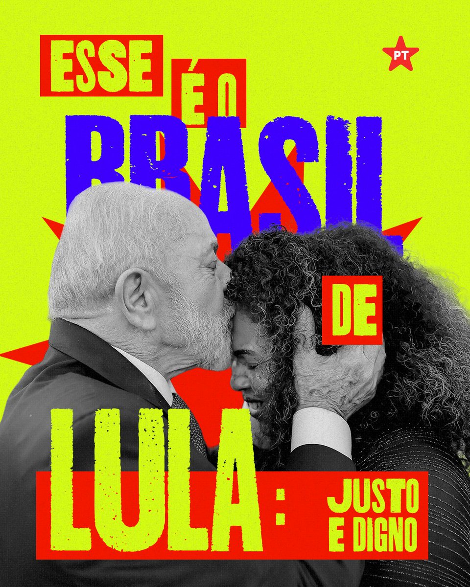 Esse é o Brasil de Lula, justo e de todos. 🇧🇷
Imposto de Renda zero para quem ganha até R$ 5.000.
Mais comida na mesa, variedade e dignidade no dia a dia.
Economia girando e famílias cuidando do que importa. 💚