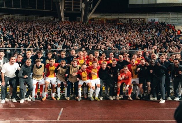 NL_FansOnTour's tweet image. Go Ahead Eagles heeft voor het eerst in de clubgeschiedenis een wedstrijd in een Europees hoofdtoernooi gewonnen!  #panGAE