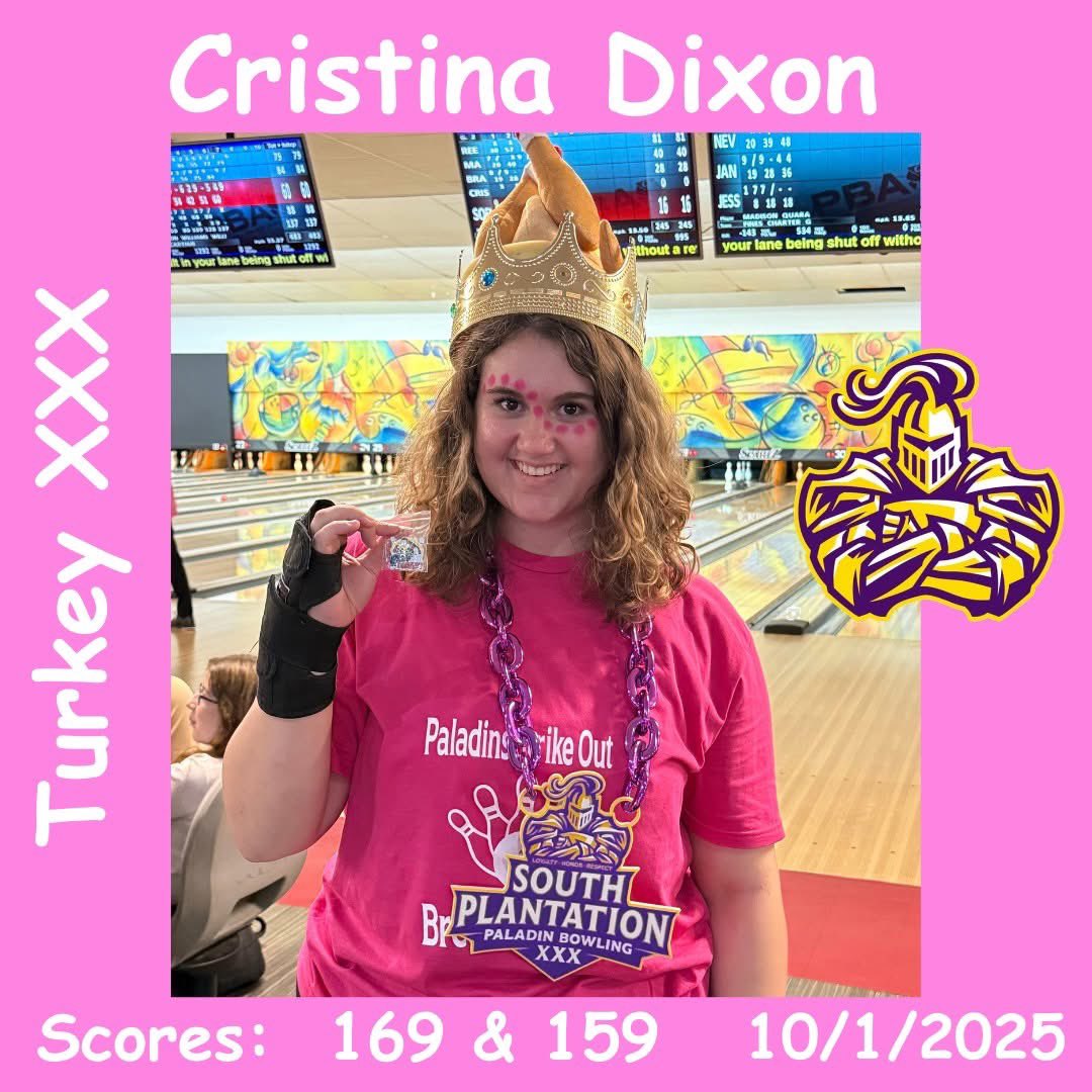 SPHSBowling_'s tweet photo. Pink Out Bowling 🎀🎳 | 10/1
Paladins Strike Out Cancer 💗
Girls:
🔥 Madison 174 + 174 (first-ever 🦃)
💪 Christina 159/169 (🦃)
🎯 Sophia 201 (🦃)

💗 Both teams w/ 37 strikes each… Paladin pride at its finest! 🙌
#PaladinPride #StrikeOutCancer #StrikeSquad https://t.co/Nkeh64xEak