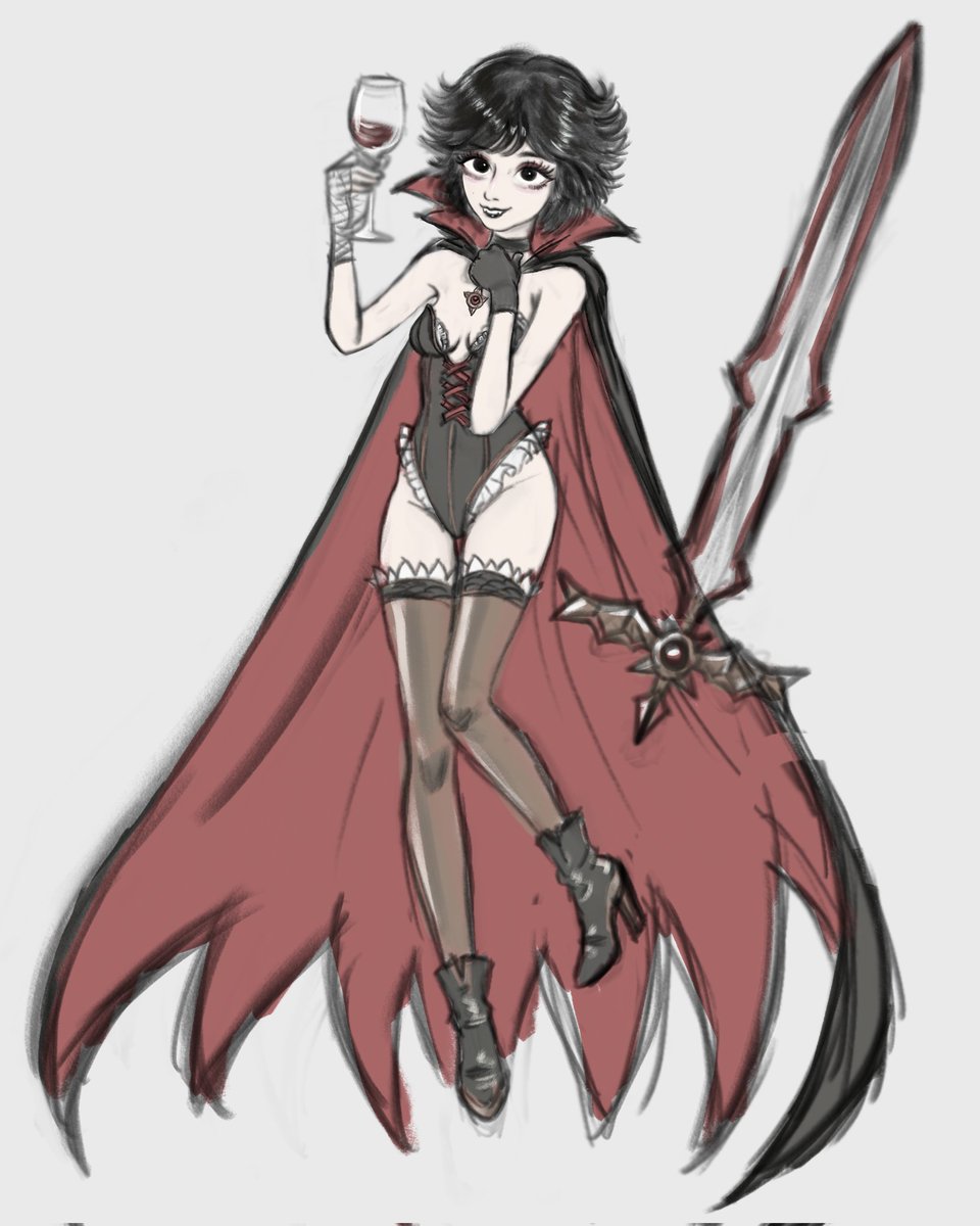 A new oc named Viridiana, this is from a while back but posting it now cause HALLOWEEN 🎃 🦇 🖤
Working like crazy on your commissions, thanks again for the patience yall ✨