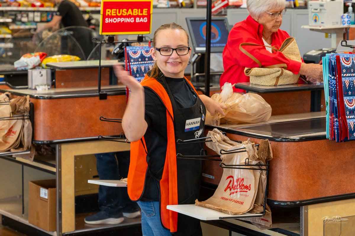 StarkeyInc's tweet image. Meet Hannah!  With the support of Starkey&apos;s community employment specialists, she developed great work habits and is celebrating TWO YEARS today working as a courtesy clerk at Dillons.  This shows that when people get the right supports, they shine! 🌟#InclusionAtWork