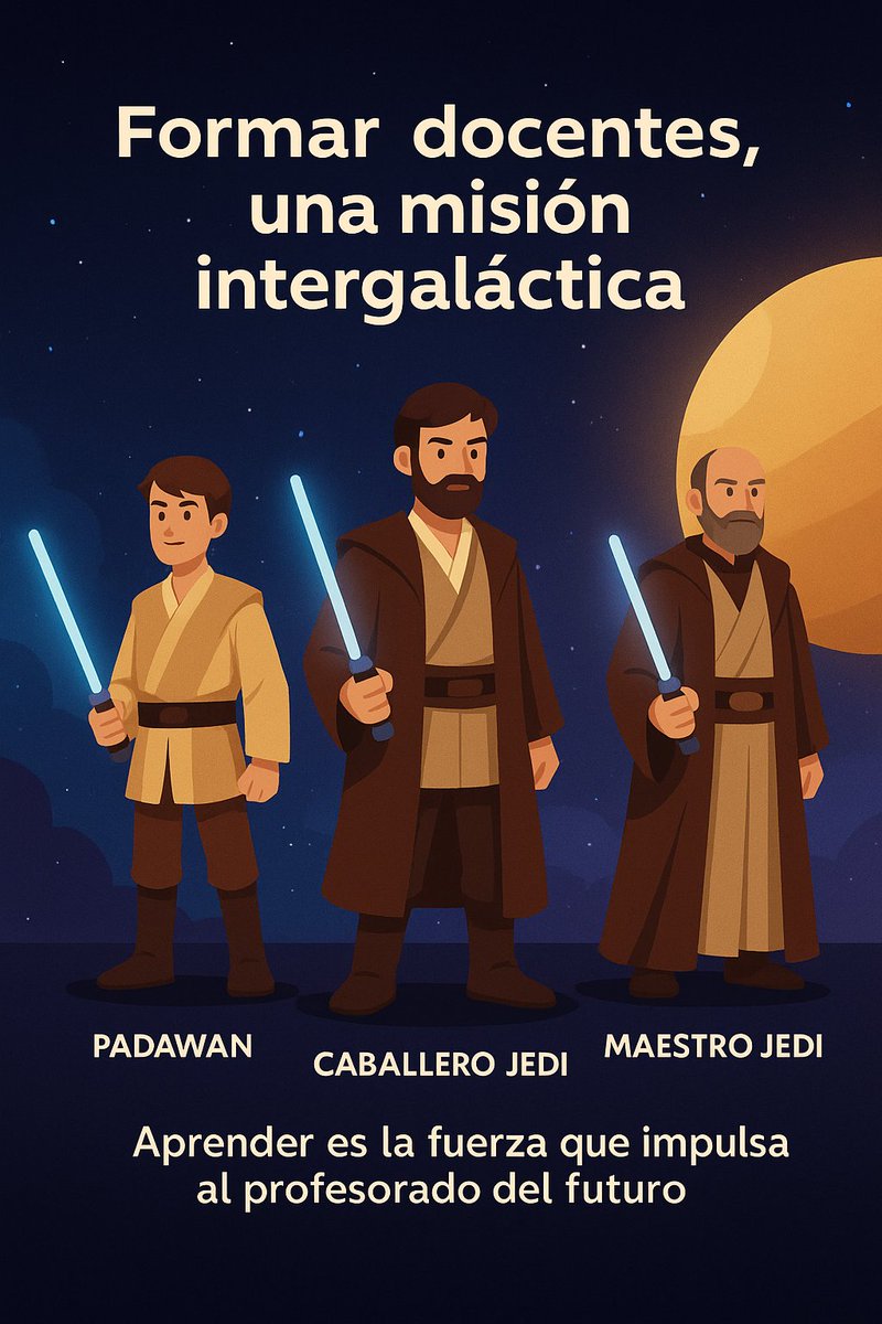 DICENTIA_UNIR's tweet photo. 🌌 ¿Docentes como Jedi? 🚀 En #EDUTEC, V. Iñigo, A. Zafra y A. Palacios (#UNIR) presentan un paisaje gamificado Star Wars para el Máster de Profesorado online. ¡Autonomía, competencias y motivación al alza! 📊 🔗 https://t.co/lxn8bFrj8d #DICENTIA https://t.co/v9htX0843B