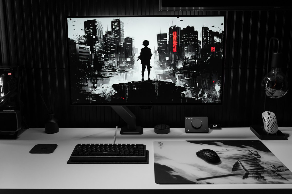 Monochrome 🖤🤍 #desksetup