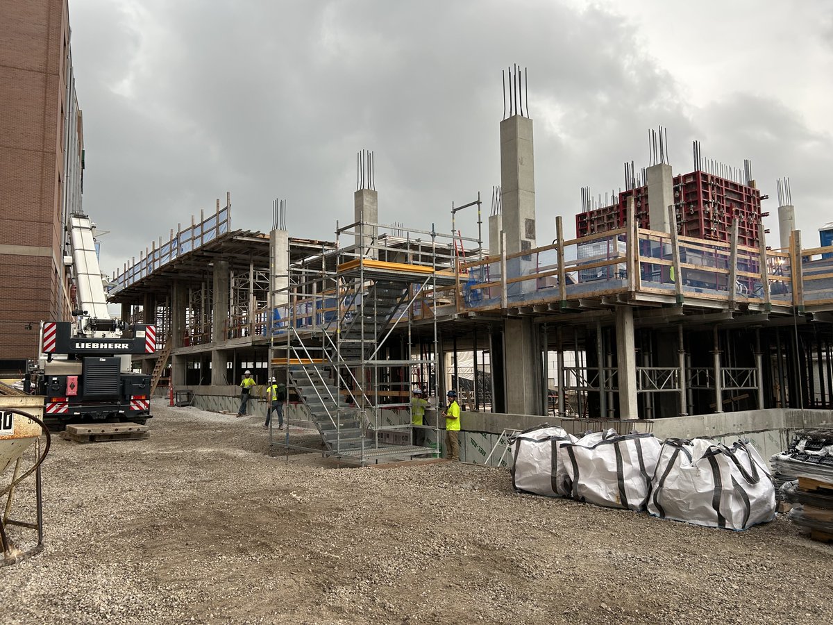 Work has begun at the Versiti Blood Research Institute, a #CecoConcrete project in Milwaukee, WI, with @MAMortensonCo. Ceco is performing formwork services on this 4-level, 65K+ SF building. Architect: <a href="/HGA/">HGA</a>, Structural Engineer: Oneida Total Integrated Enterprises #StoriesBuilt