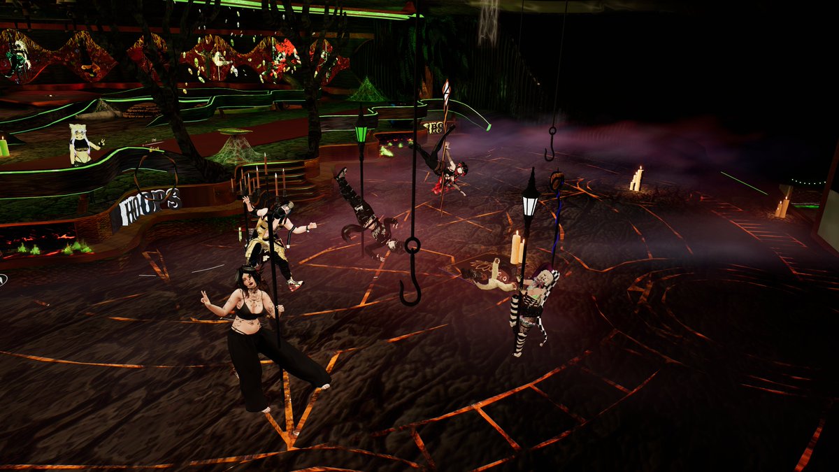 The veil is thinning… 👻

We’re kicking into spooky season with scary moves, dark vibes, and amazing events ahead!

#VRChat #VRPoleDance #Halloween #VirtualReality