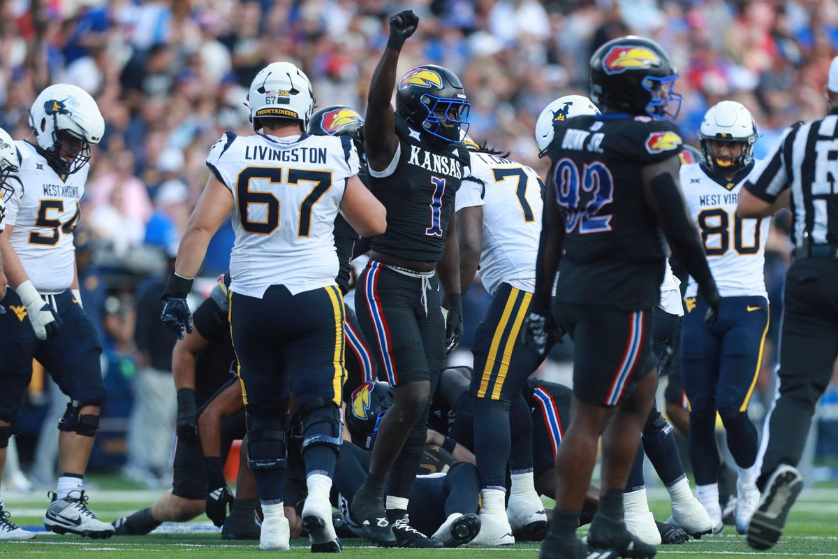 Lowest average depth of tackle in run defense, FBS LBs:

1) Bangally Kamara, Kansas: 0.00 yards past LOS
2) Mekhi Mason, Louisiana Tech: 0.38
3) Anwar Sparrow, Syracuse: 0.44
4) Isaiah Jones, Indiana: 0.50
5) Bryan Longwell, Vanderbilt: 0.71
6) Nick Morris Jr., Duke: 0.77