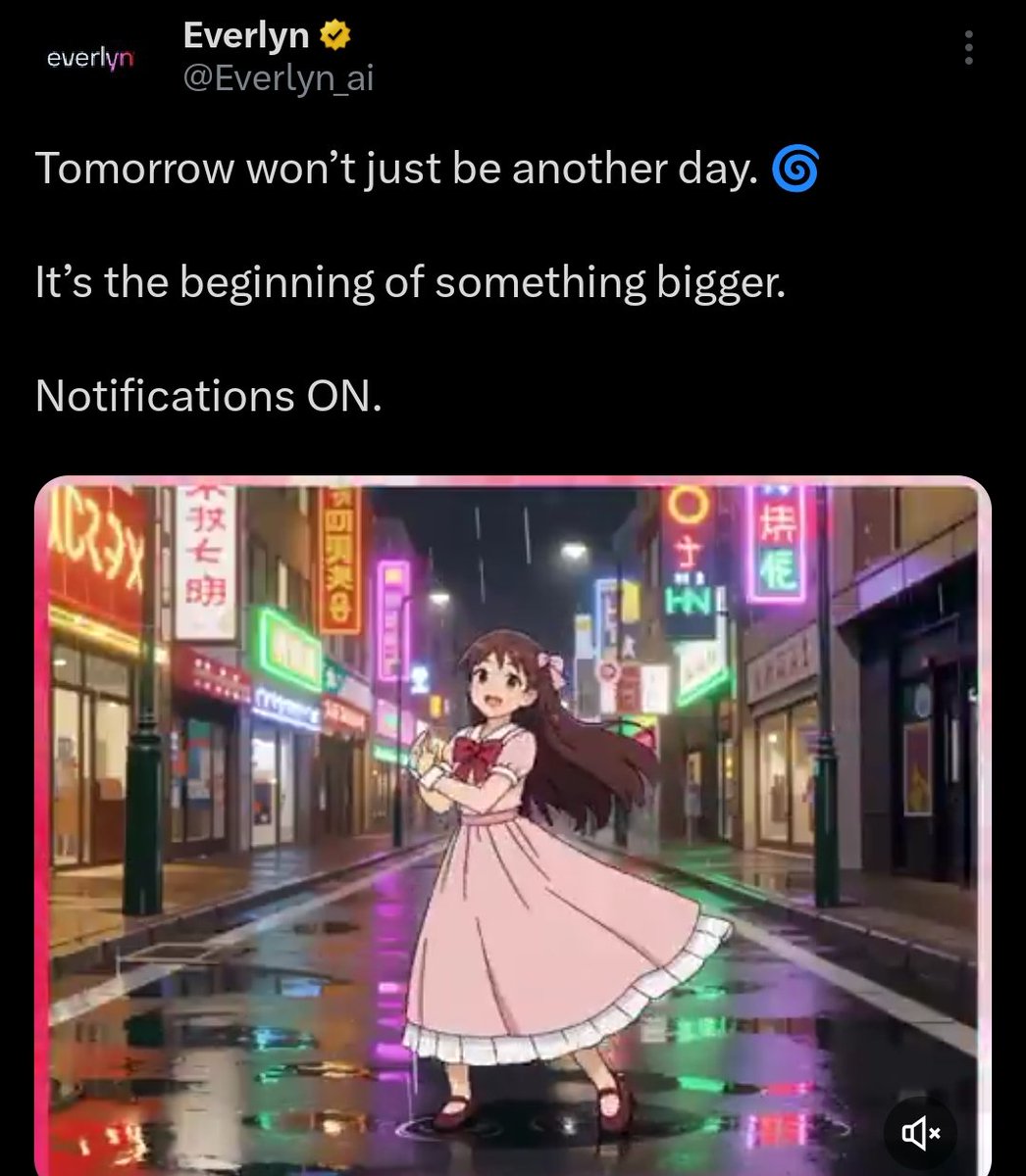 attam5010's tweet photo. Gn Ct ,
tomorrow is not just another day 👀
it’s the start of something huge and game changing 🚀✨
make sure your notifications are on @Everlyn_ai 🔔
are you ready to catch the drop before everyone else 🤔
#Everlyn #Web3Video https://t.co/LKfq6YQsbH