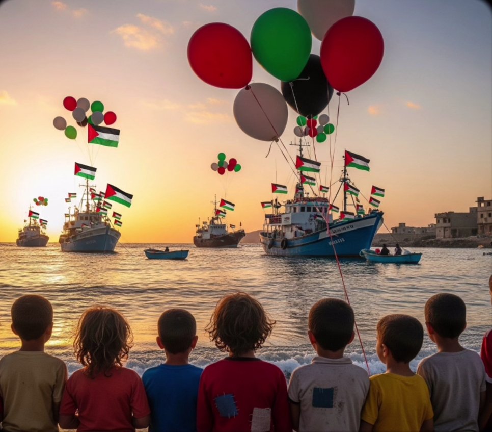 Denizde dağlar gibi yüzen gemiler,
O'nun varlığının delillerindendir.
•Şûrâ Sûresi 32 Ayet
#sumudforGazza 🇵🇸🕊️