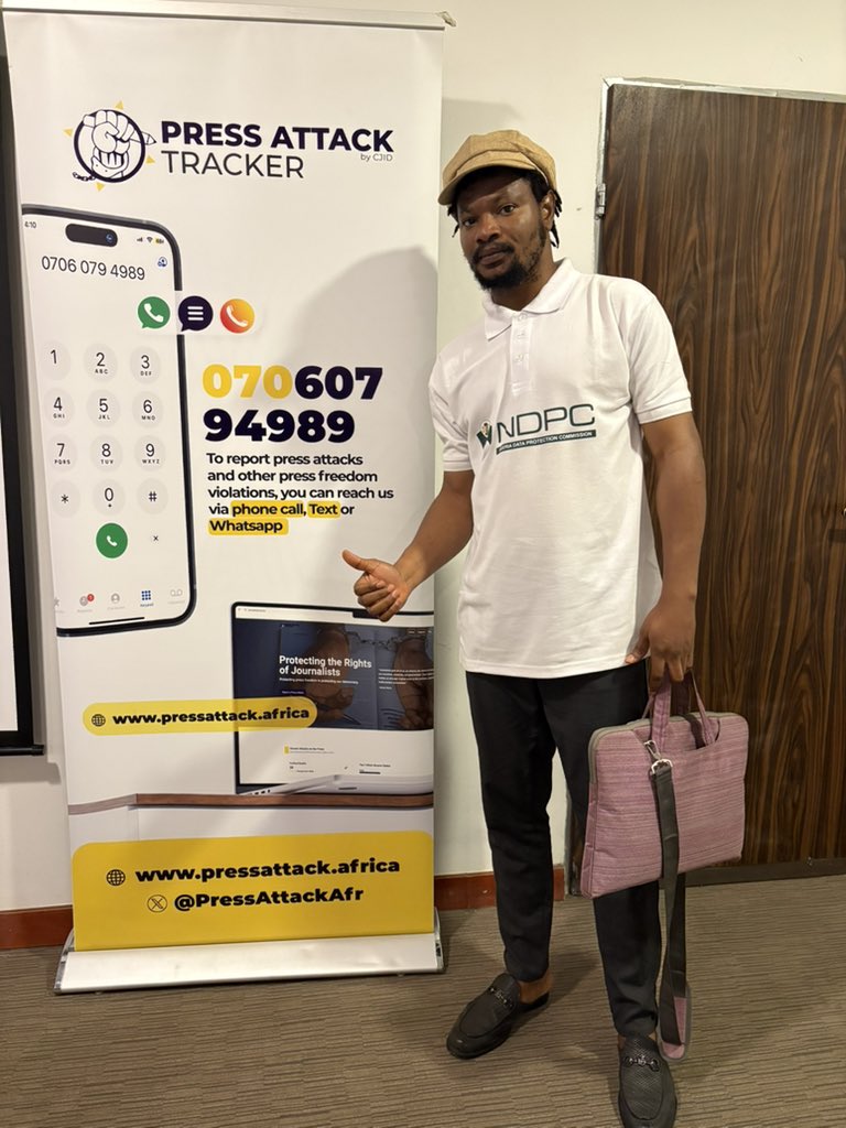 techsamuraii's tweet image. Honored to represent AI Reports Africa today at the CJID Openness Index Capacity Building in Abuja
We discussed
Role of influencers in #PressFreedom advocacy.
Turning research into action to protect civic space.
CJID’s Press Attack Tracker – mapping violations against journalists