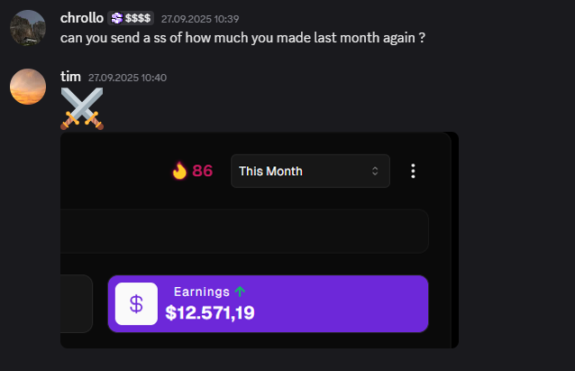 one of my students just made $12.5k PROFIT in his second month of trying to make money online 😭

i gave him an angle to try, 3 days later he had a post go viral

comment "FREE" for a free private mentorship until you hit your first $10k
(must follow &amp; retweet)