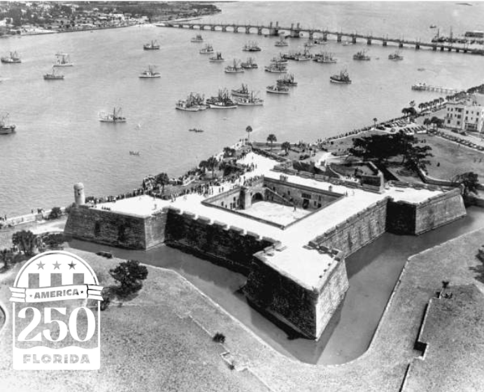 Only in Florida!
Did you know the oldest masonry fort in the continental United States is in St. Augustine? During Florida’s First Spanish Period, Spain’s authority was constantly challenged by pirates and other enemies. OTD in 1672, construction of Castillo de San Marcos began.