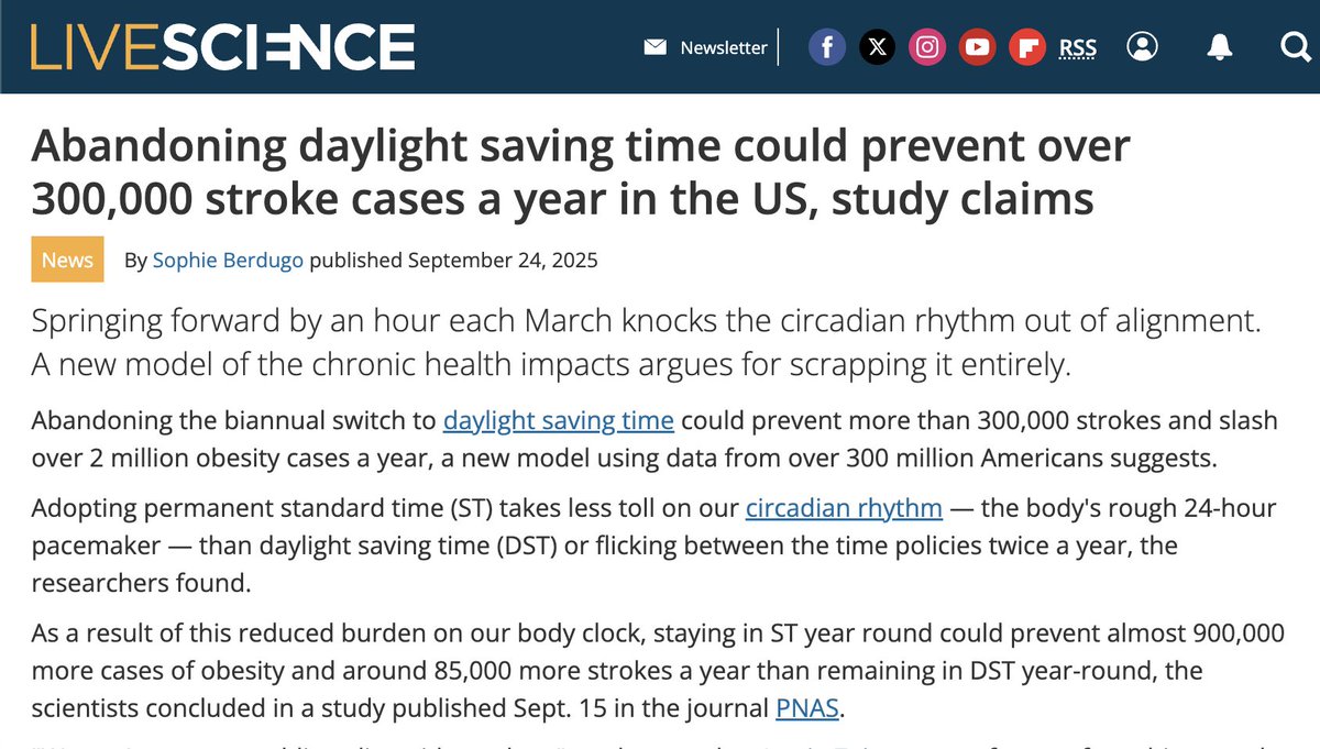 “The position of the American Academy of Sleep Medicine is to scrap Daylight Saving Time and permanently stick to Standard Time.” Remind your state and federal lawmakers!