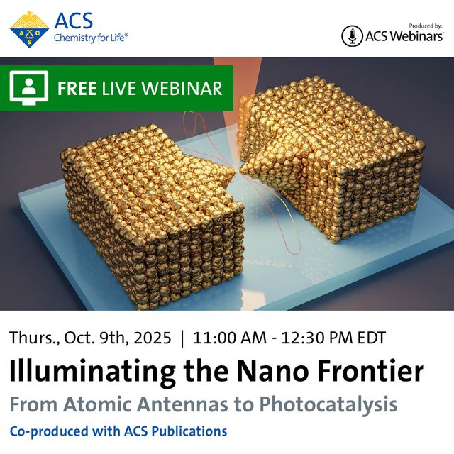 NanoLetters's tweet photo. 📣 Join us for this upcoming webinar - "Illuminating the Nano Frontier: From Atomic Antennas to Photocatalysis." 
This webinar is free to attend and will be held October 9, 2025 @ 11am-12:30pm ET
Register here 👉 https://t.co/WA6cmMvKnk https://t.co/DjnaGCHwjB