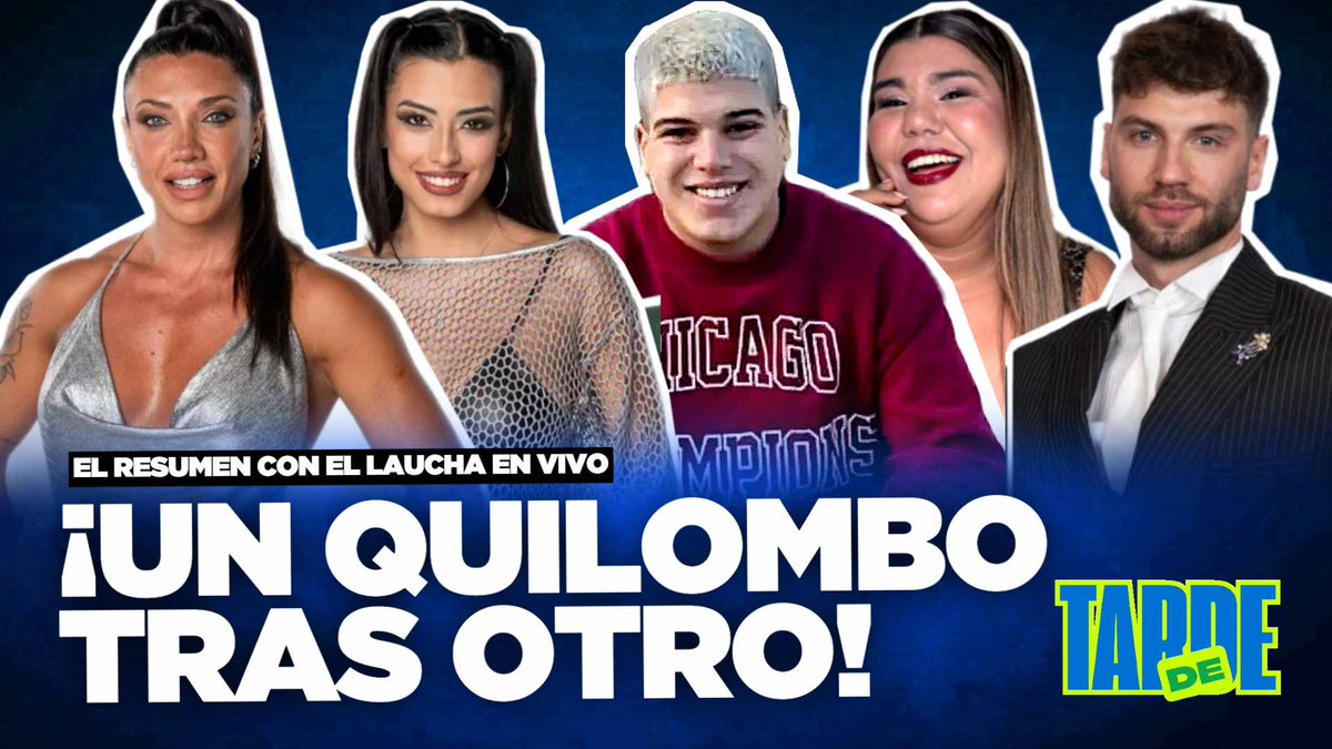ElLauchaOkey's tweet photo. 🔥RESUMEN DEL LAUCHA EN VIVO DE TARDE | ANDREA VS LUZ + MORENA RIAL + LA TV EN GUERRA: PASES Y ENOJOS #GranHermano #DeTarde #LAM
🔴EN VIVO Y EN DIRECTO: https://t.co/7O9y2j8XRb https://t.co/8Phq6I9cCt