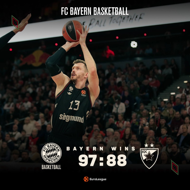 FCBBasketball's tweet photo. Obst-Gala beim Home-Opener!
Wir gewinnen unser erstes Spiel der neuen @euroleague-Saison.
#WeBallTogether #BAYCZV | Stickel https://t.co/6awmecIHUv