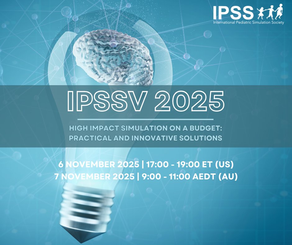 GlobalIpss16456's tweet image. Join us in 1 week for IPSSV 2025!!

6 November 2025 | 17:00 – 19:00 ET (US)
7 November 2025 | 9:00 – 11:00 AEDT (AU)

Register today: ipss.org/event-6288720

#IPSSV2025 #PediatricSimulation #MedicalEducation #HealthcareInnovation