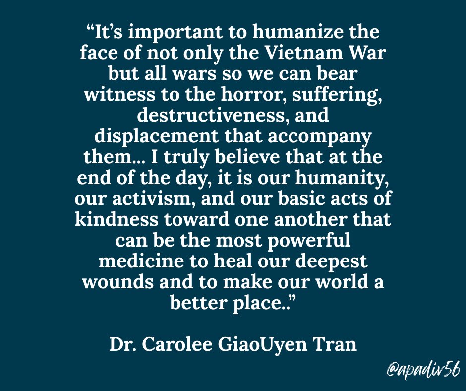 We are highlighting a "Who's Who" special feature for the 50th anniversary of the fall of Saigon from Trauma Psychology News publication. Our humanity and activism matters! #trauma #traumapsychology #psychotherapy #saigon