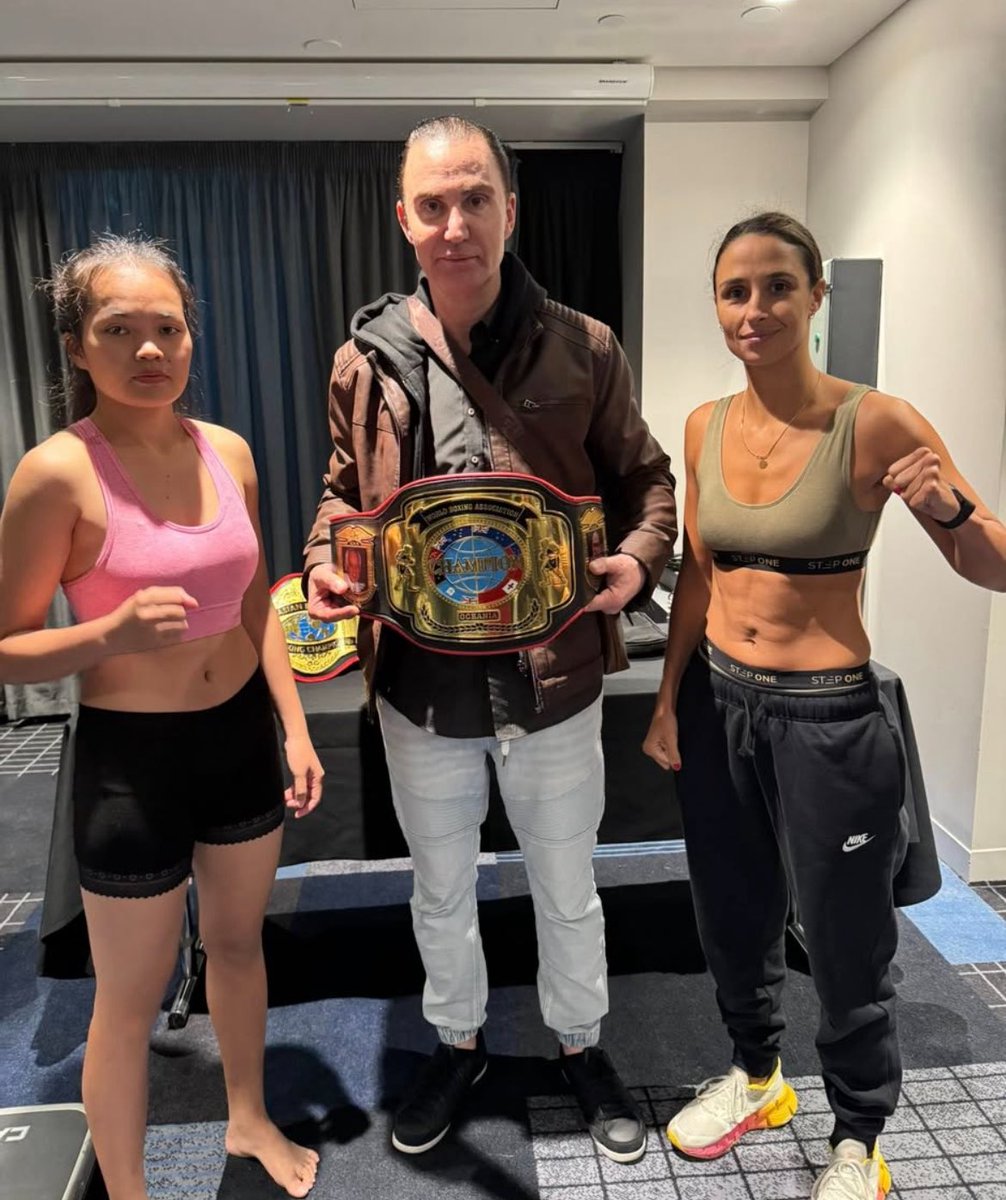 Australia’s <a href="/sandstromboxer/">Linn Sandstrom</a> vs Thailand’s Kanokwan Wirunpat for the WBA 112lb Oceania title Friday at Q Room, Thomastown.
📸 <a href="/PeterManiatis/">Peter Maniatis</a>