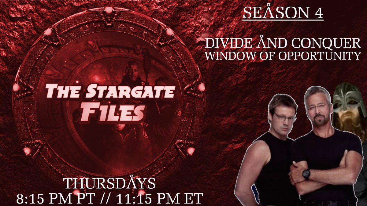 Don't forget to check out another episode tonight with Skeeter, Jeff and Dave! 
#thestargatefiles 
#stargatefansunited #gateworld #dialthegate #stargate #stargatesg1 #stargateforever #stargatecommand #stargatefan #stargatefamily #stargatelover #stargatefandom #stargatesg1forever