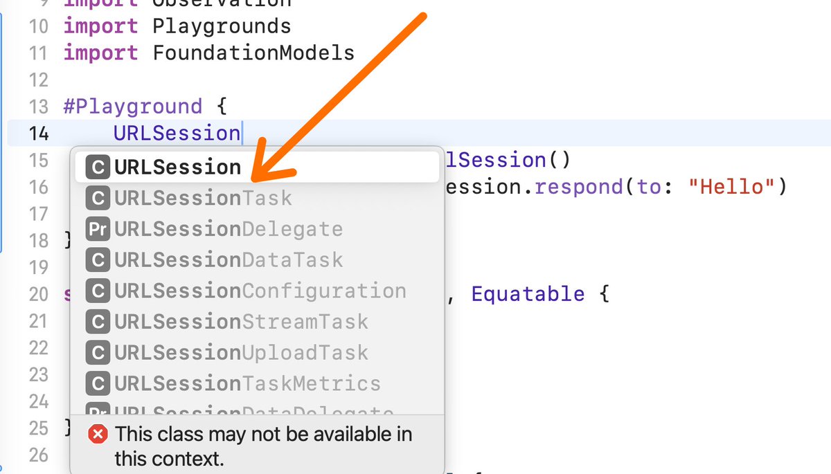 azamsharp's tweet image. Playgrounds is also acting weird! But Playgrounds has not worked for me since 2014. 

#swiftui