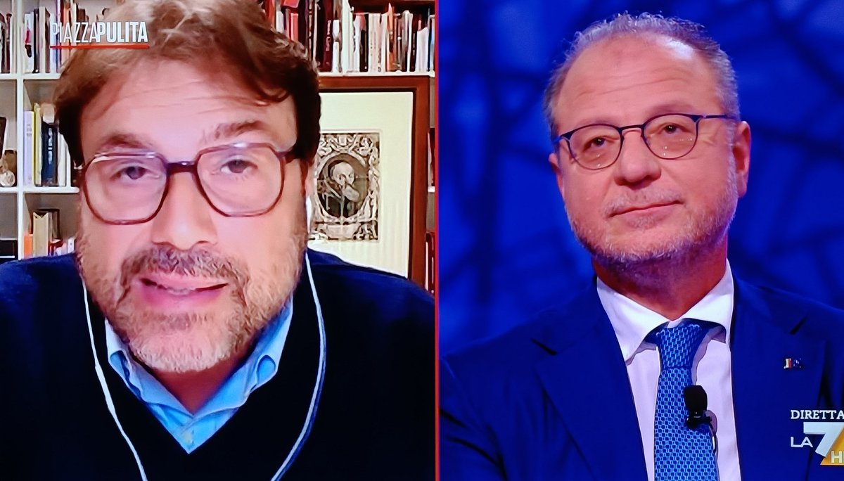 Elena81353537's tweet image. Peccato che l&apos;on. #Mulè non è di Fratelli d&apos;Italia, perché il prof. #Montanari lo sta facendo NERO!
#Piazzapulita