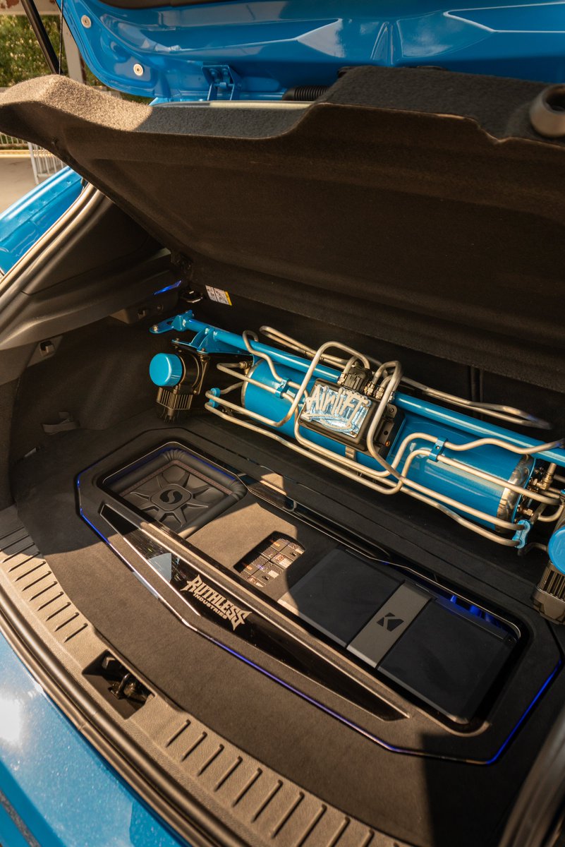 Check out these killer shots from Andrew Lowe's Ford Focus RS. It's a beast on wheels and decked out with some top-tier components thanks to sponsors like us at KICKER! We're talking earth-shaking bass powered by our new LX amplifier and the L7T subwoofer. If you're upgrading