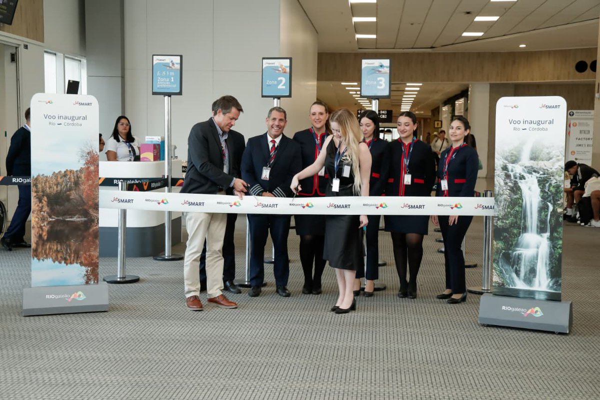 🛫 Deu match entre Rio e Córdoba! A <a href="/VuelaJetSMART/">JetSMART</a> acaba de inaugurar sua rota para a Argentina com 4 voos semanais via RIOgaleão. Mais uma conexão direta para você viajar sem escalas.

#RIOgaleão #NovaRota #JetSMART #Aeroporto