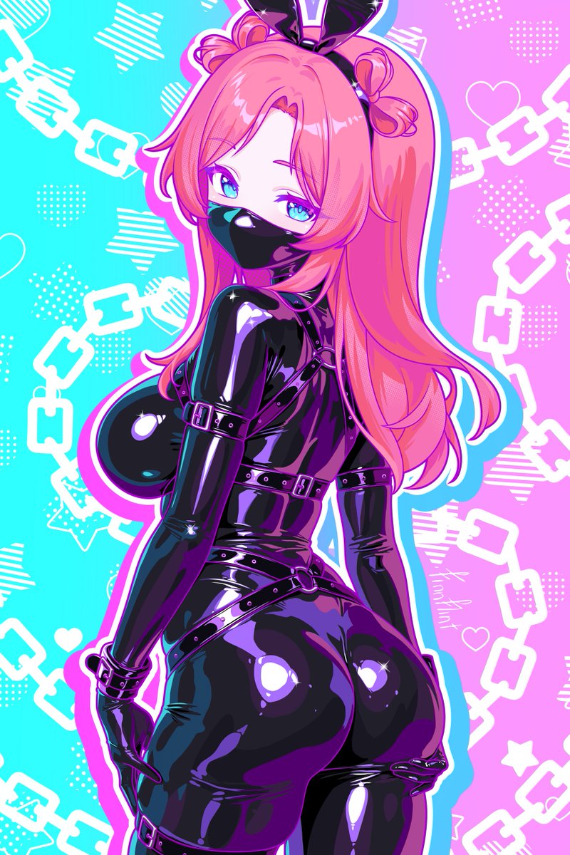 One more latex cm🖤💗