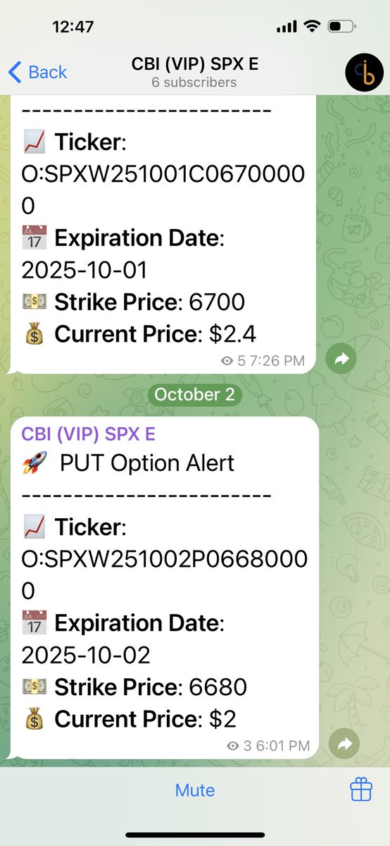 Traderwiz1's tweet photo. 💥145% profit in just 1 hour!

✅ Today’s #SPX options trade

📌 Want real-time trade alerts?

‼️ Total portfolio profit for October: +8.5%

🟢 You can even automate your trades through our approved trading platform

📲 Join our free Telegram group (link in comments 👇)

#Options #Stocks $SPY #Dubai $TSLA $QQQ