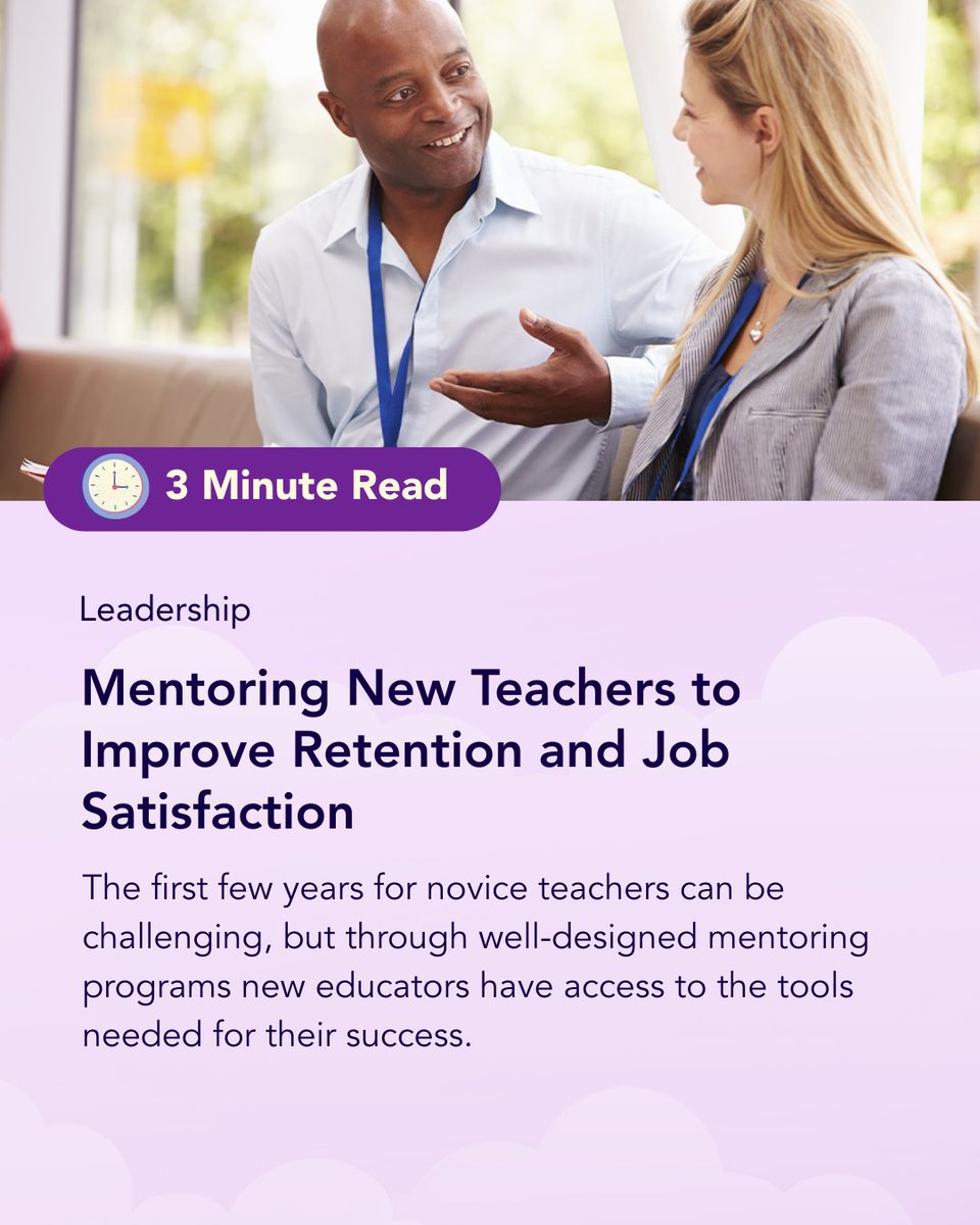 TeachingChannel's tweet image. Every new teacher deserves a mentor. With structured support, educators feel less isolated, grow faster, and are likelier to stay in the classroom. Mentorship is the bridge between surviving and thriving.

Discover strategies that help teachers succeed:  teachingchannel.com/k12-hub/blog/m…