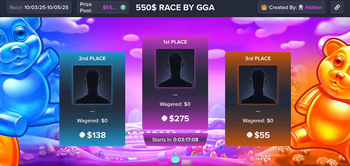 GambaGiveaway's tweet photo. What better way to start your @gamba weekend than with a juicy 3-day 550$ Race 👀 

Exclusive for our Familia 💚 use code “welcome25” to join the familia and this race 🔥 

Need some juice?

👍 + RT and comment with your username!

🤫  #monthly drops tomorrow on @gamba https://t.co/1Df50DBalp