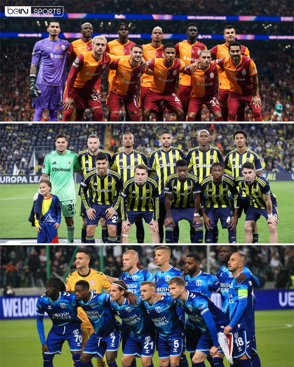 👏 Temsilcilerimiz, Avrupa mesailerinden 3 galibiyetle döndü!

🇹🇷 Galatasaray 1-0 Liverpool 🏴󠁧󠁢󠁥󠁮󠁧󠁿
🇹🇷 Fenerbahçe 2-1 Nice 🇫🇷
🇵🇱 Legia Varşova 0-1 Samsunspor 🇹🇷