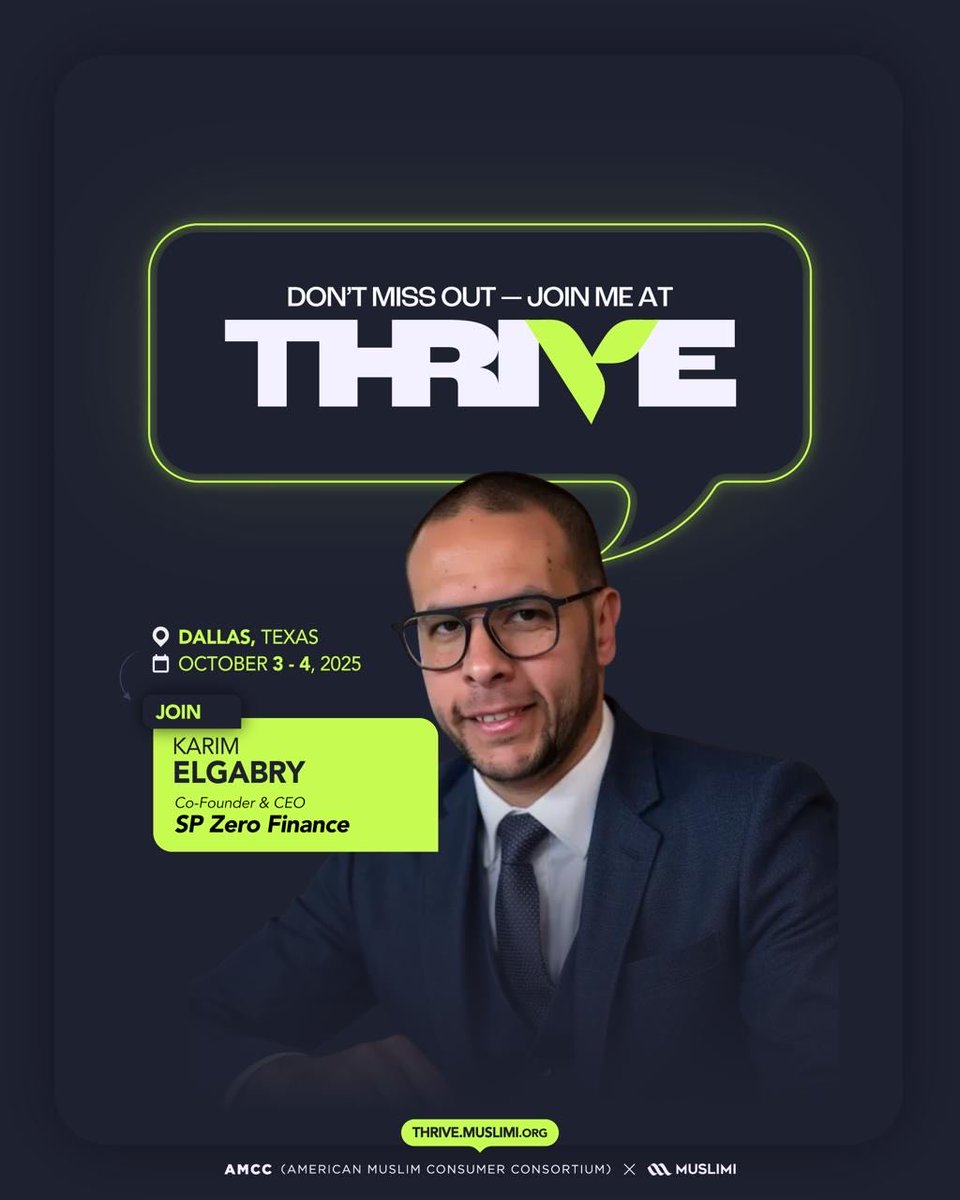 Meet Karim Elgabry — Co-Founder &amp; CEO of SP Zero Finance.

Holding a Master’s in Financial Analysis &amp; Investment Management, Karim is passionate about building impactful solutions in ethical finance.

#Thrive2025