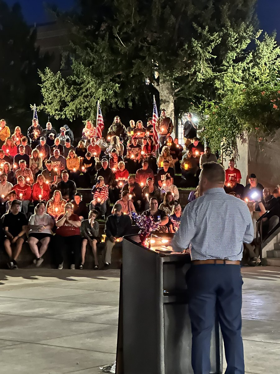 cr_national's tweet photo. The Idaho Federation of College Republicans came together to honor the memory of Charlie Kirk. His impact on our movement and the lives he touched will never be forgotten. https://t.co/nqWcaiOLxt