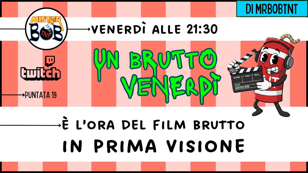 degene_rat_a's tweet photo. Ti ricordo che alle 21:30 c’è la serata film su https://t.co/mtDKgMzcBc 🎬
Ti piacciono i film davvero brutti? 🍿
#live #twitch #streaming #film #brutto #divertimento #chiacchiere #commenti #arte #degenerata https://t.co/l9l28U30LY
