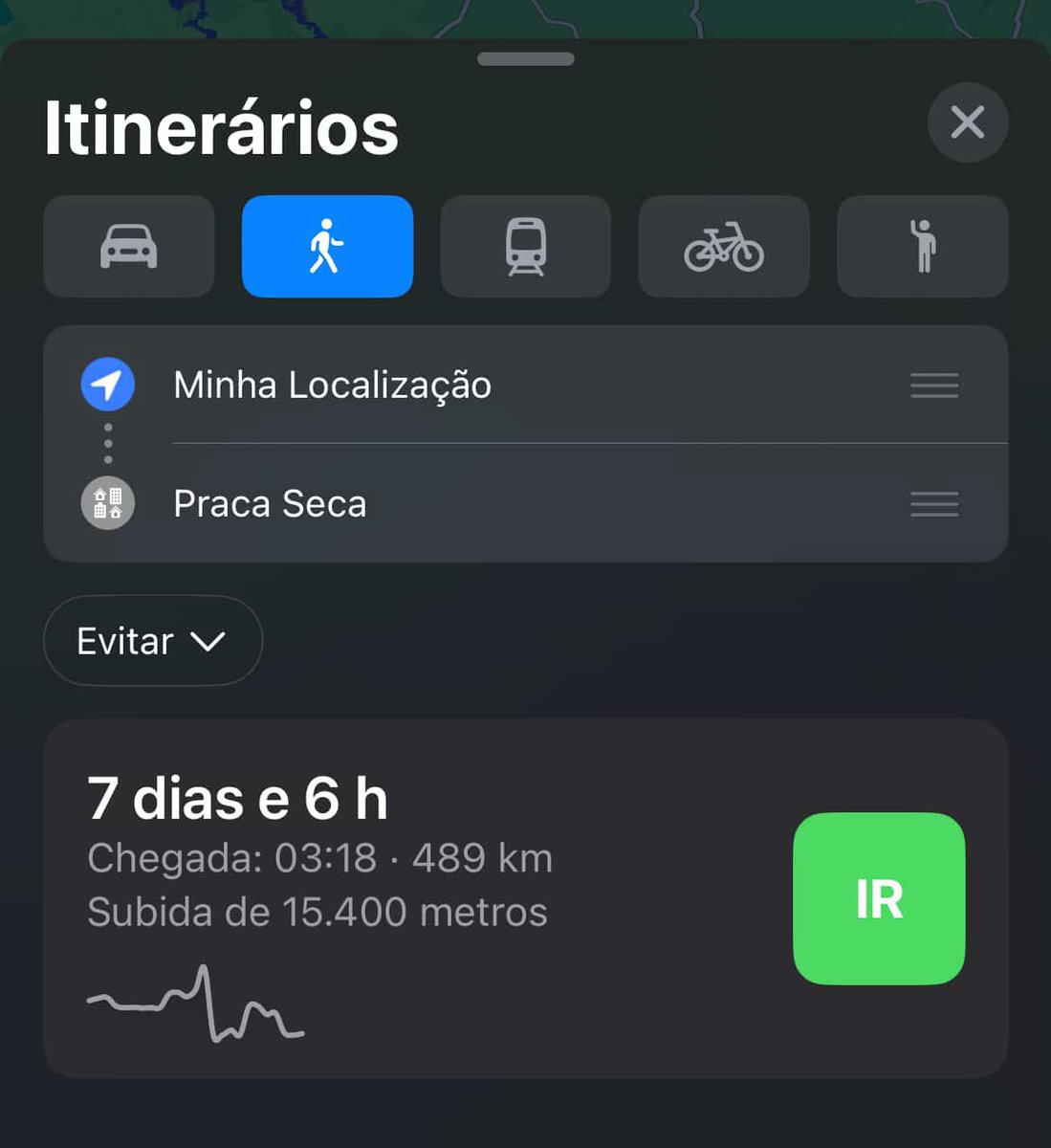 Pelo jeito, semana que vem eu chego no Rio.