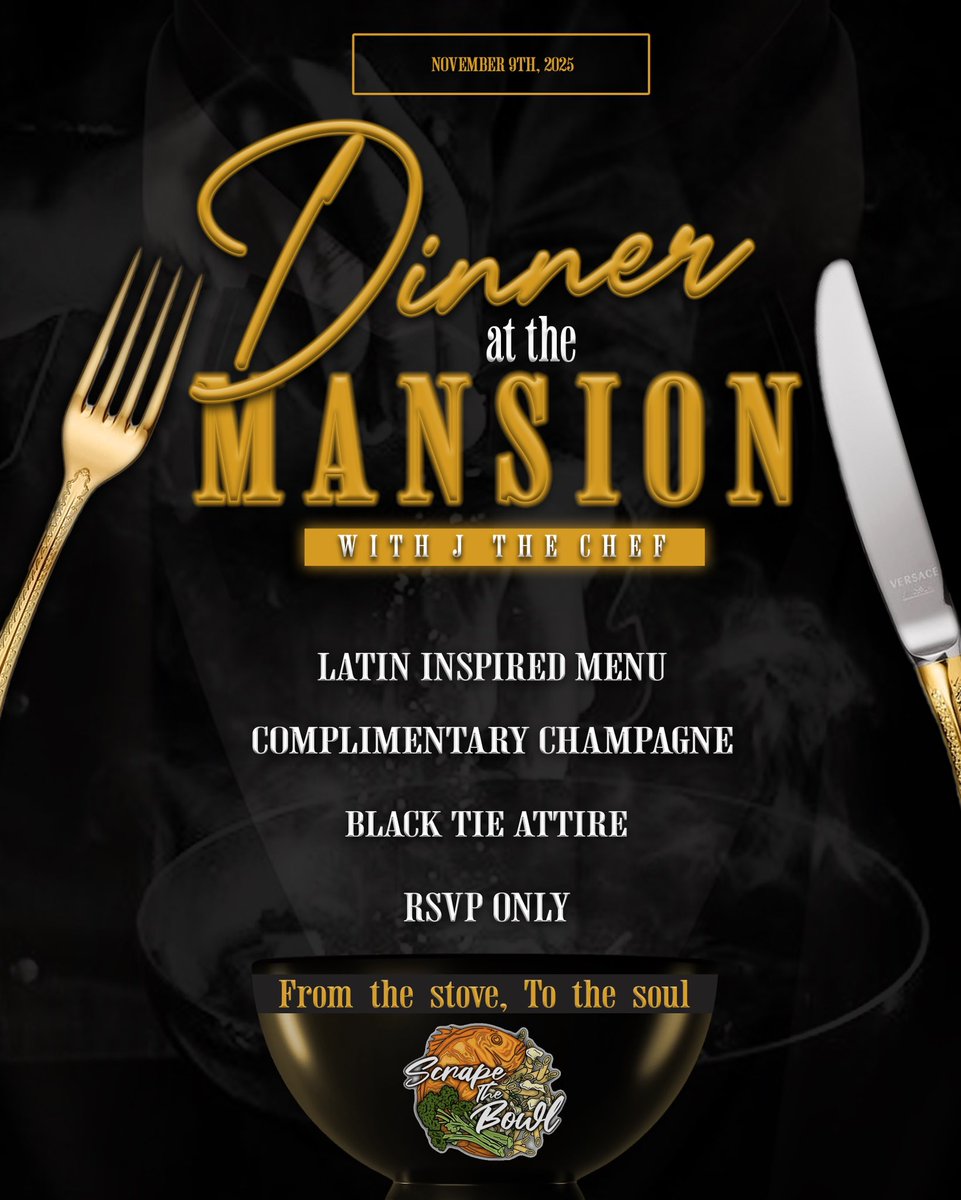 _JTheChef's tweet image. I’m having my first dinner party next month. Share &amp;amp; Slide and enjoy yourself. Bring a friend. the link is in my bio 🥂